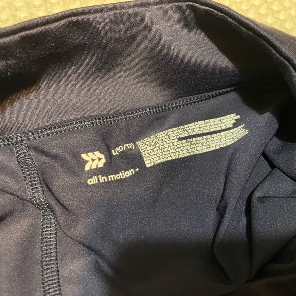 All in Motion - Girl’s Dark Blue Active Skort - Picture 3 of 5